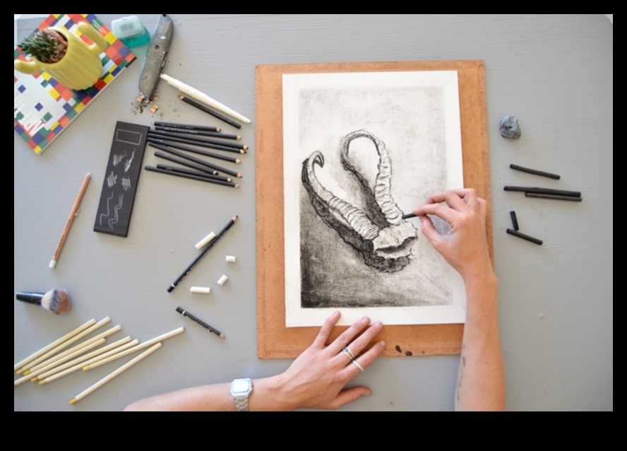 رسم الفحم: إتقان أساسيات الفن التعبيري