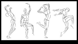 فن الإيماءات: التقاط الحركة في الرسومات الشكلية