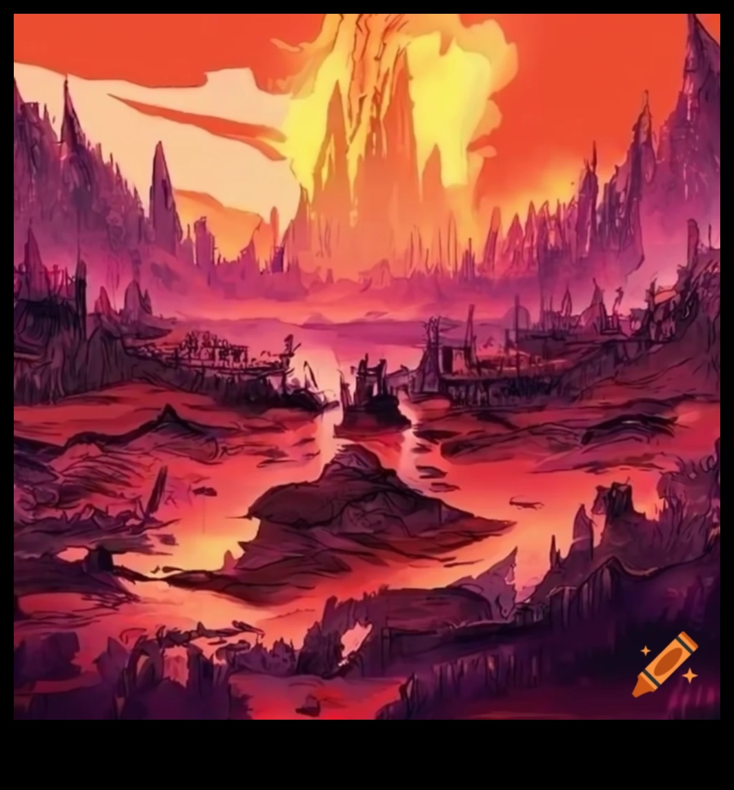 عوالم غريب الاطوار: صياغة المناظر الطبيعية الخيالية في مانغا