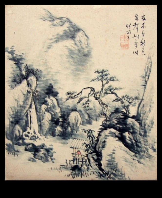 الصفاء بالحبر: التقاط مشاهد هادئة باستخدام القلم والفرشاة