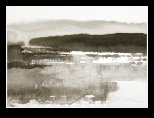 الصفاء بالحبر: التقاط مشاهد هادئة باستخدام القلم والفرشاة