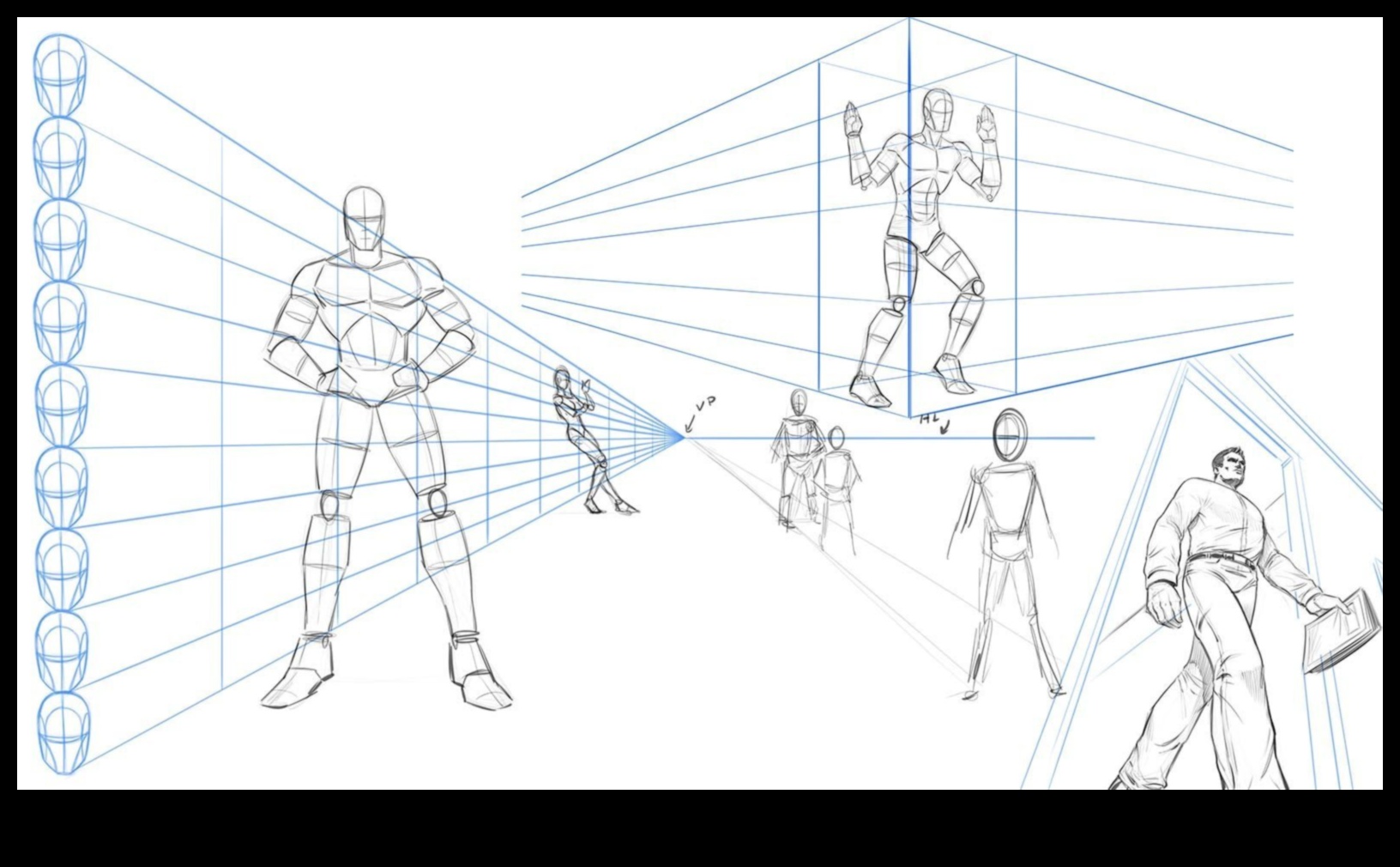 وجهات نظر ديناميكية: خلق العمق في رسومات الكارتون