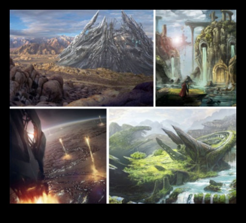 المناظر الطبيعية الخيالية: التقاط الجمال السريالي على الصفحة
