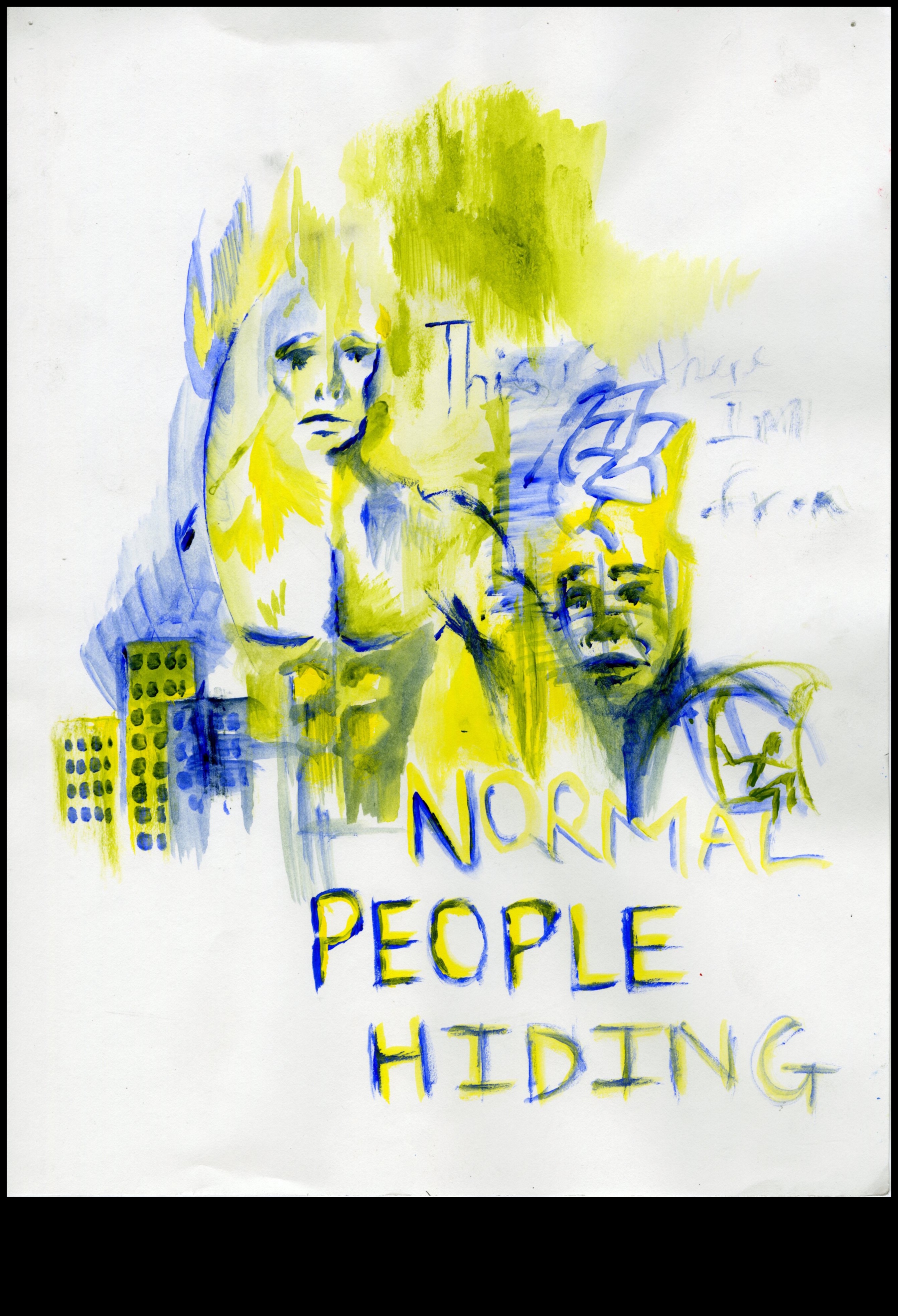 اندماج الباستيل والحبر: استكشاف المجموعات الديناميكية