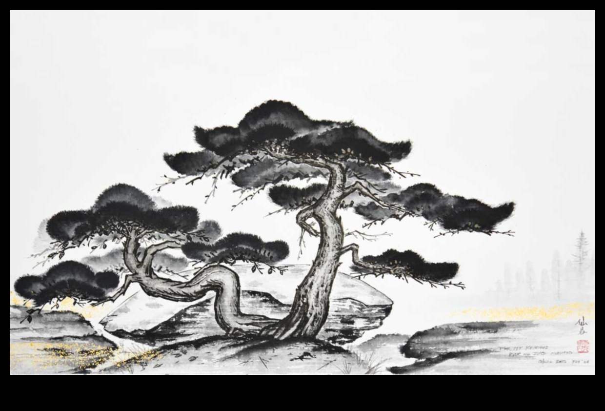 الصفاء بالحبر: التقاط مشاهد هادئة باستخدام القلم والفرشاة