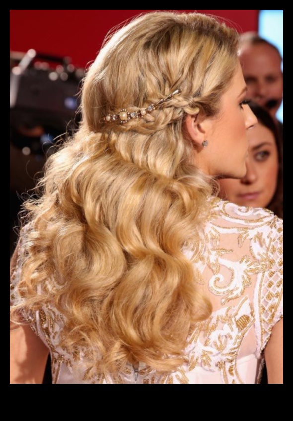 سحر السجادة الحمراء: تسريحات الشعر الطويلة المذهلة للمناسبات الخاصة