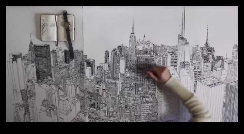 خطوط الأفق بالحبر: إنشاء رسومات مذهلة لمناظر المدينة
